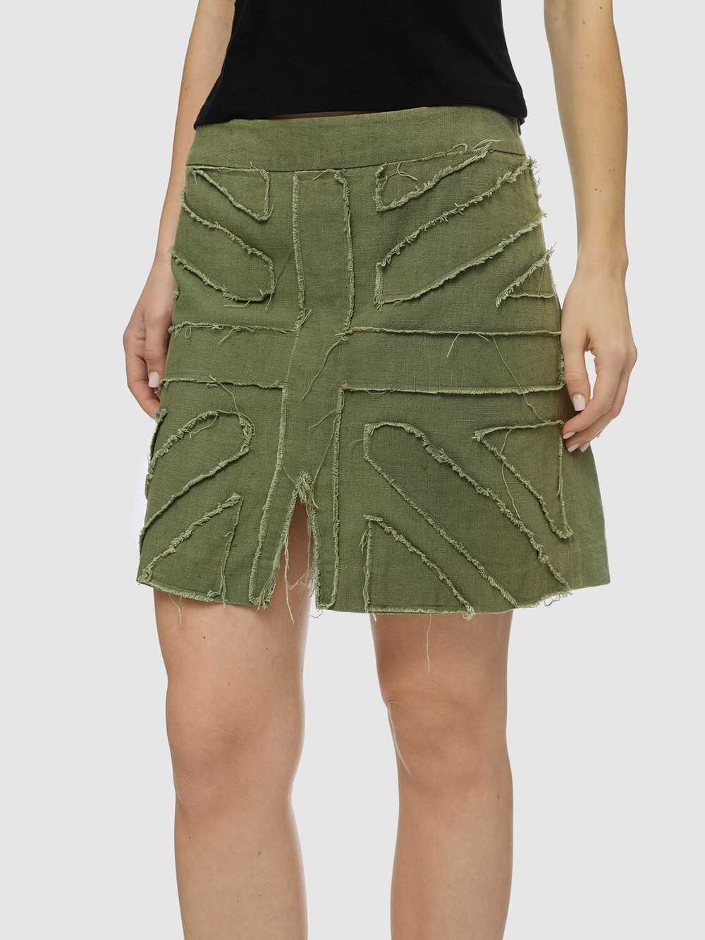 Fake London Canvas Mini Skirt - image 2