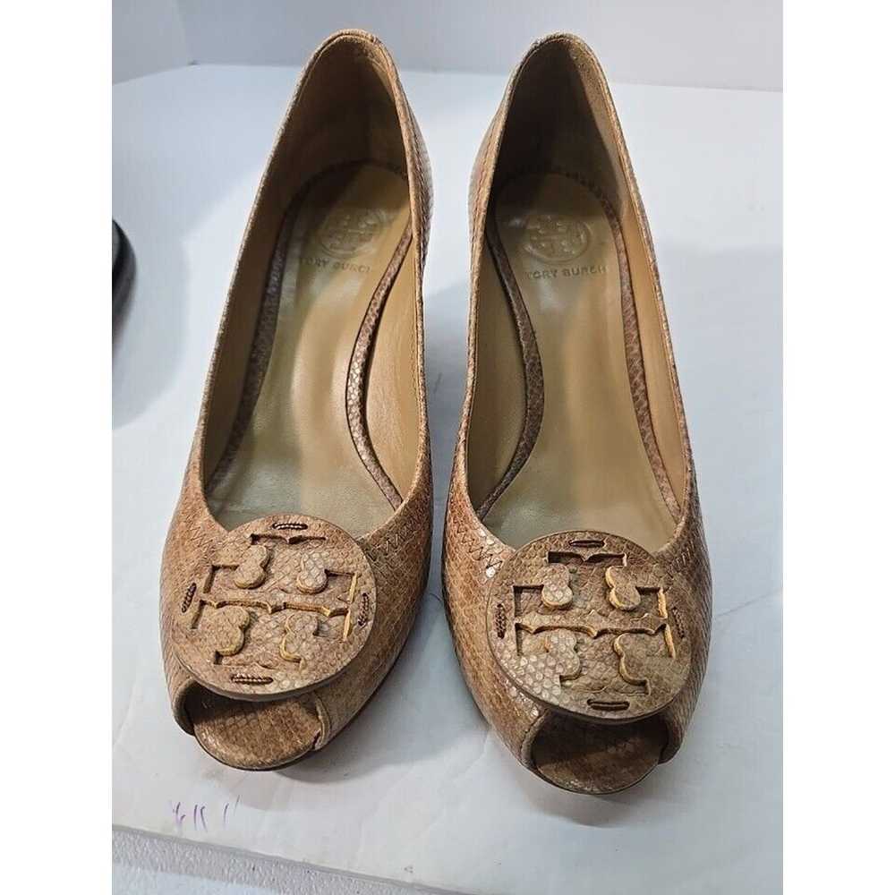 TORY BURCH Sally Wedge Heels Shoes Animal Print W… - image 1