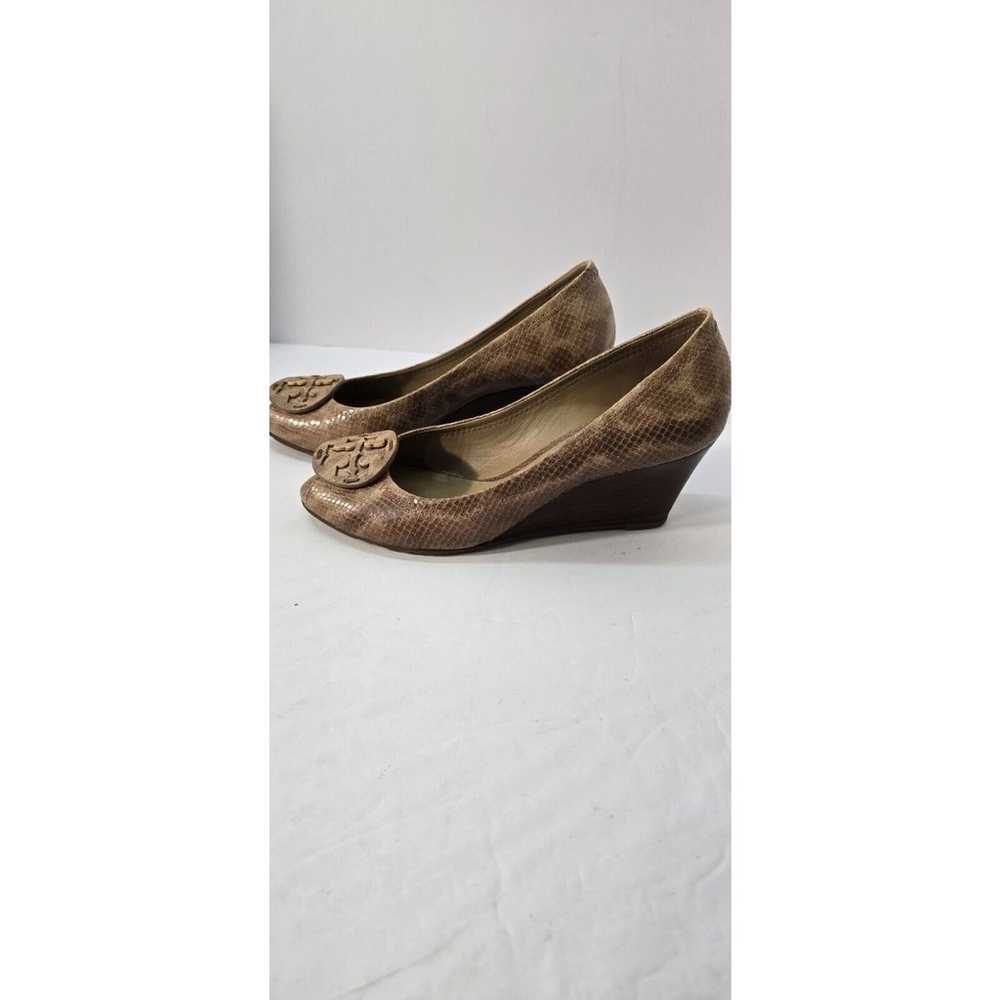 TORY BURCH Sally Wedge Heels Shoes Animal Print W… - image 2