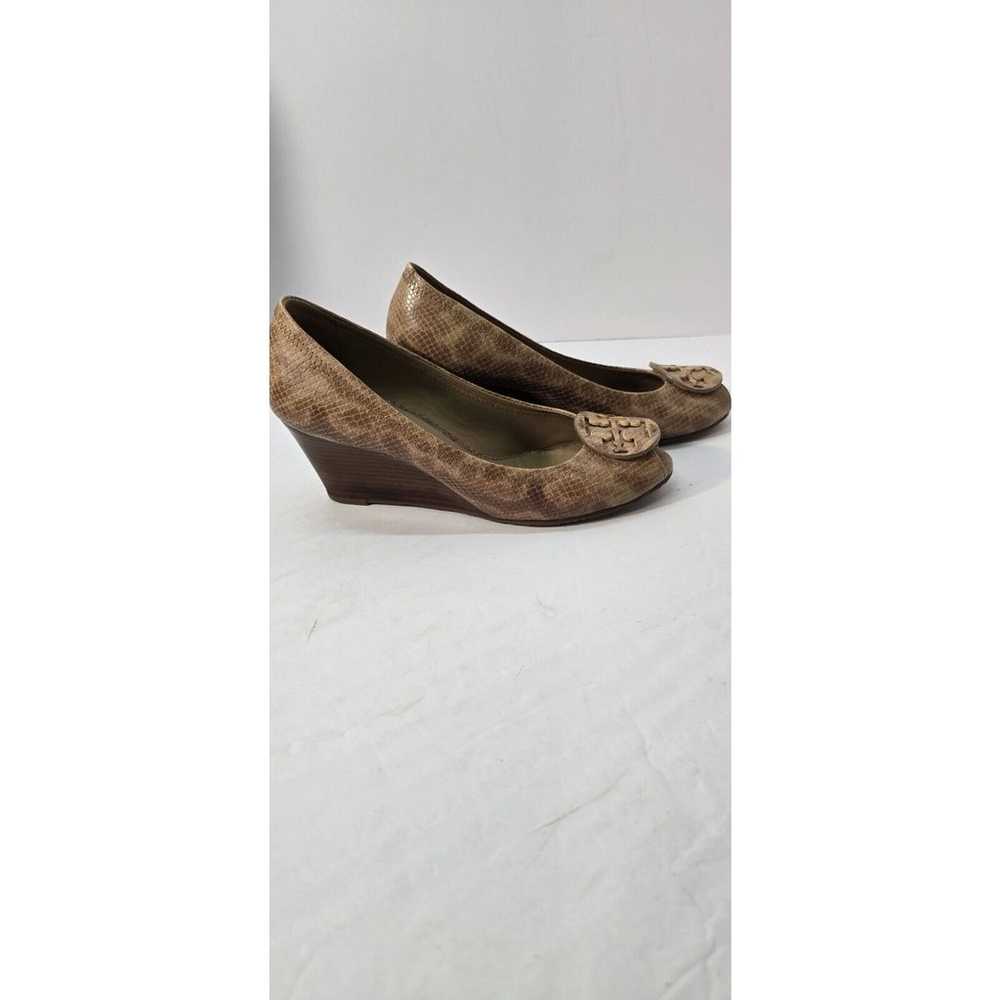 TORY BURCH Sally Wedge Heels Shoes Animal Print W… - image 4