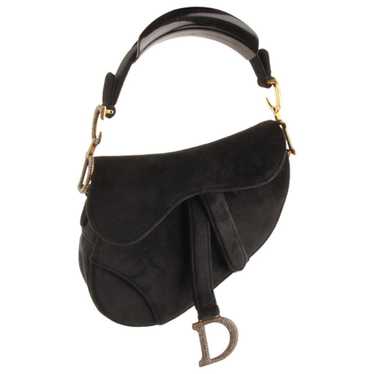 Dior Saddle velvet handbag