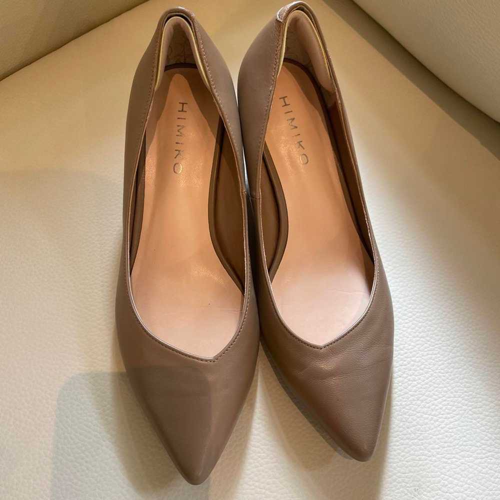 HIMIKO Beige Pointed-Toe Pumps - image 1