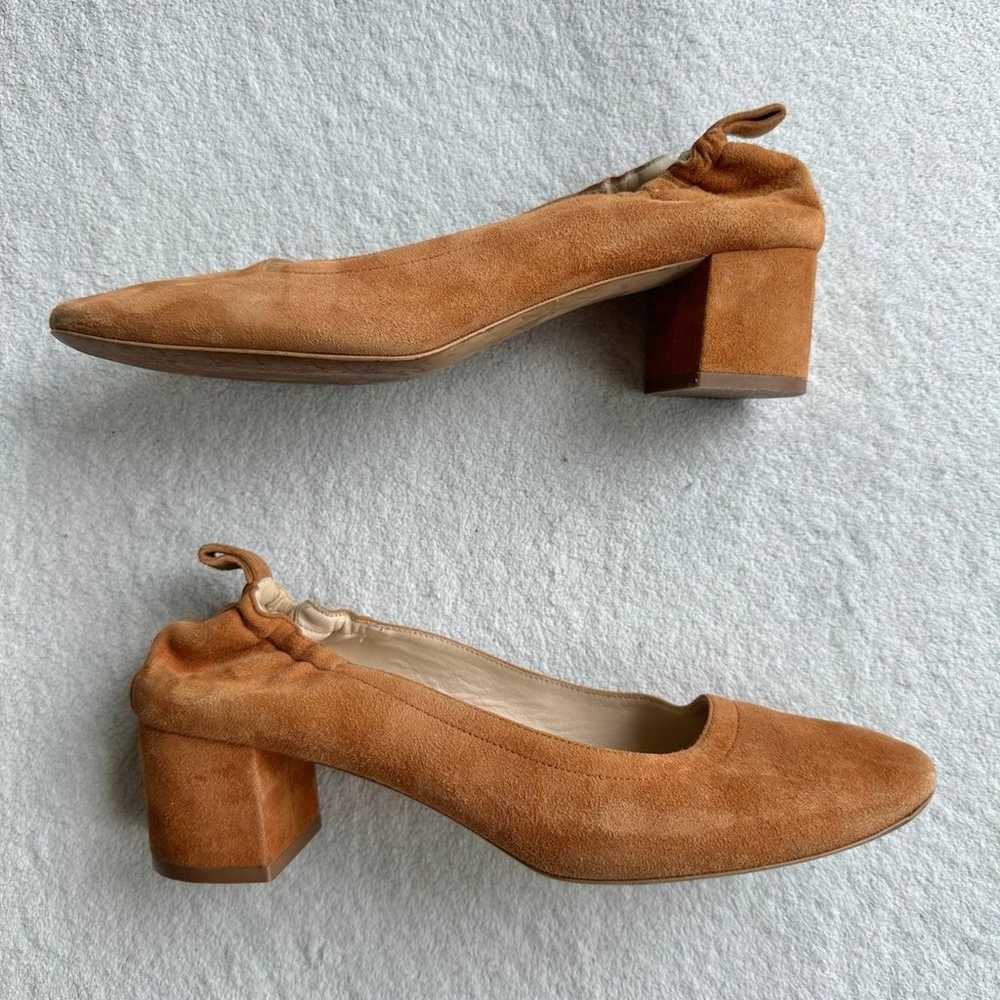 Everlane The Day Heel cognac suede womens 9.5 Ita… - image 12