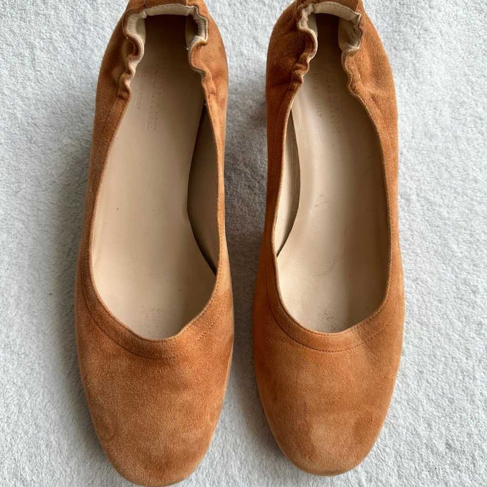 Everlane The Day Heel cognac suede womens 9.5 Ita… - image 3