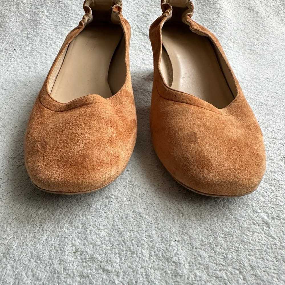 Everlane The Day Heel cognac suede womens 9.5 Ita… - image 4