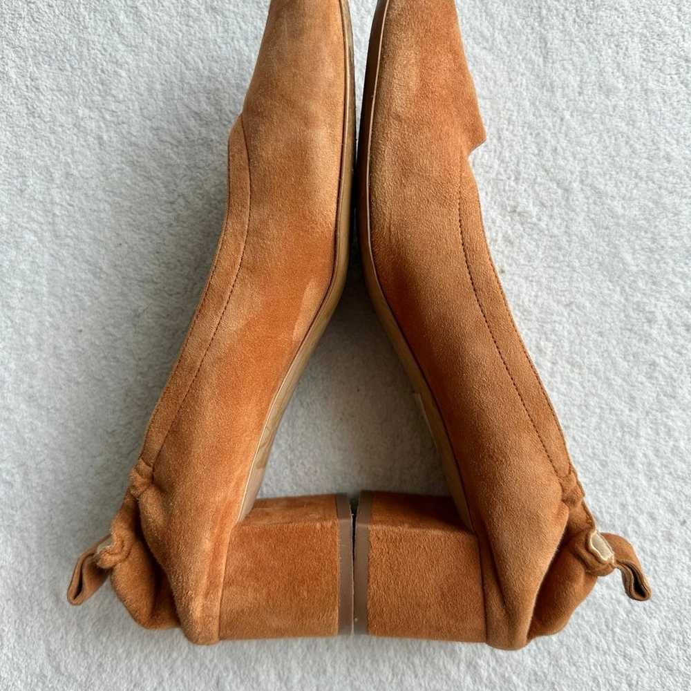 Everlane The Day Heel cognac suede womens 9.5 Ita… - image 6