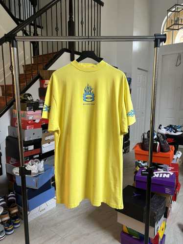 Balenciaga Balenciaga Yellow Burning Unity Tee - S