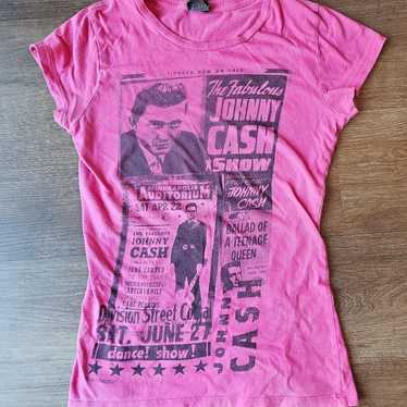 Y2k Zion Rootswear Pink Johnny cash vintage shirt… - image 1