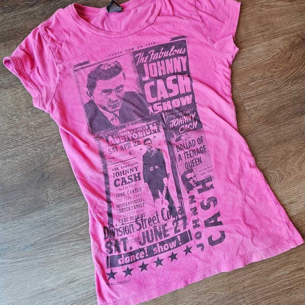 Y2k Zion Rootswear Pink Johnny cash vintage shirt… - image 2