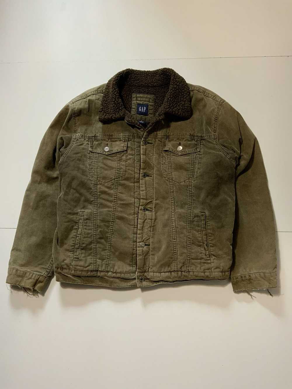 Gap Gap Corduroy Sherpa Lined Distress Workwear T… - image 1