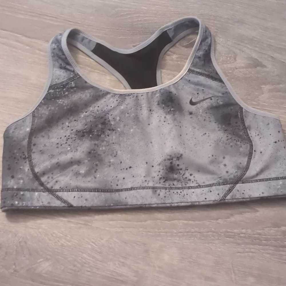 Nike Nike black gray sports bra size large - image 1