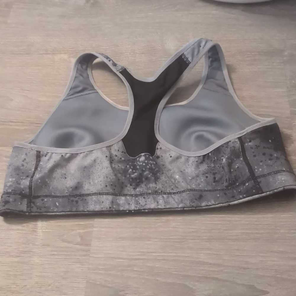 Nike Nike black gray sports bra size large - image 2