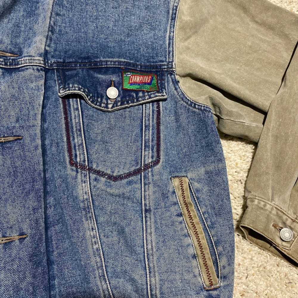 Other Vintage Hooded Denim Jacket - image 4