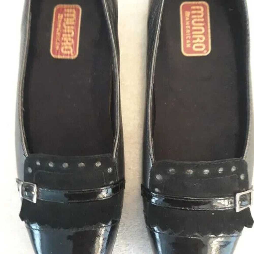 Other Munro Loafers 6M Shoes Suede Kiltie Black P… - image 2