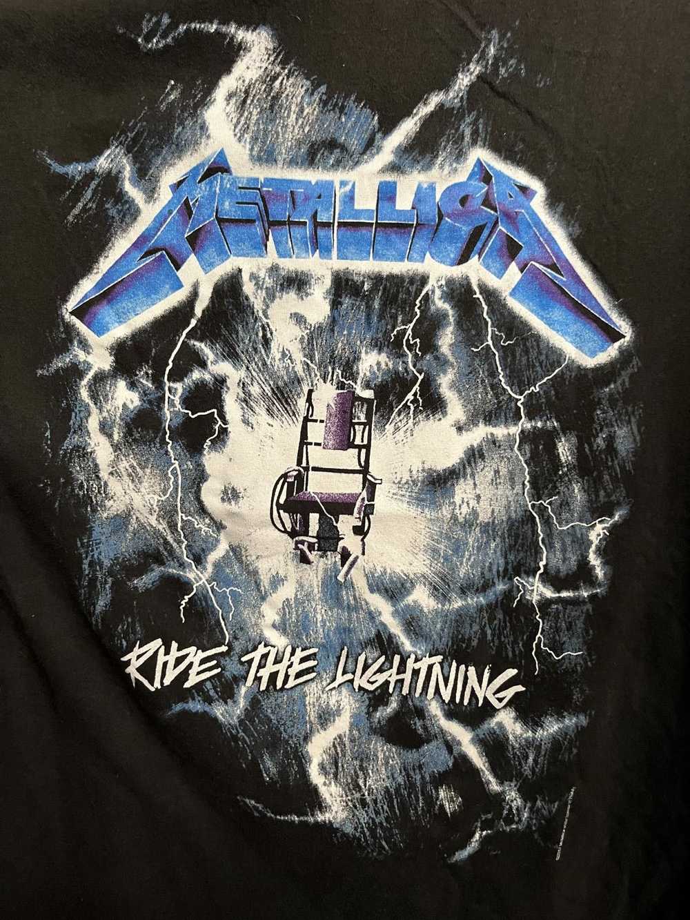 Divided Metallica Ride Lightning 1984 Tour T-shir… - image 4