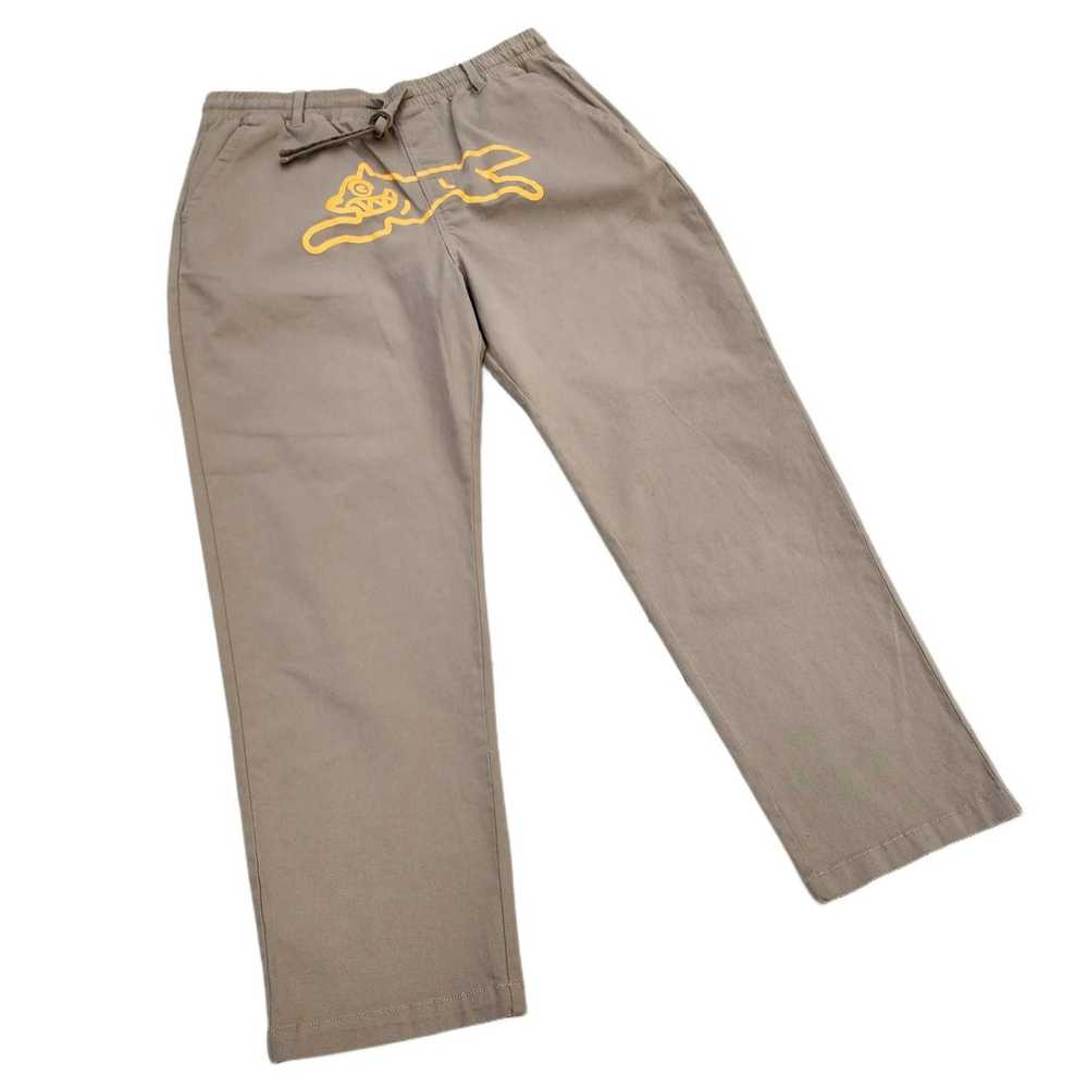 L BBC Ice Cream Pants Running Dog KHAKI YELLOW - image 2