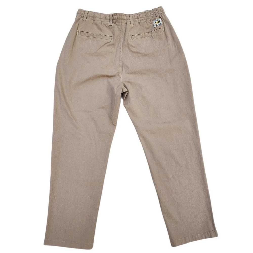 L BBC Ice Cream Pants Running Dog KHAKI YELLOW - image 4