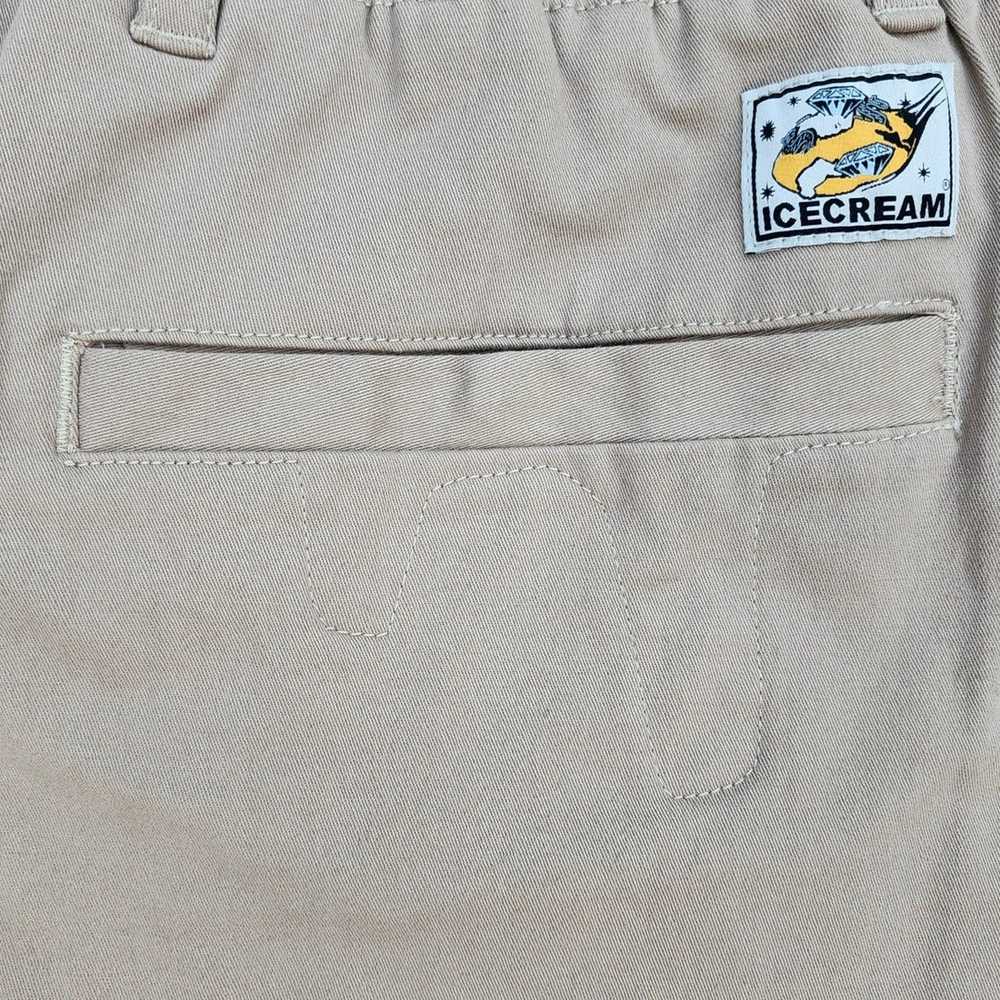 L BBC Ice Cream Pants Running Dog KHAKI YELLOW - image 6