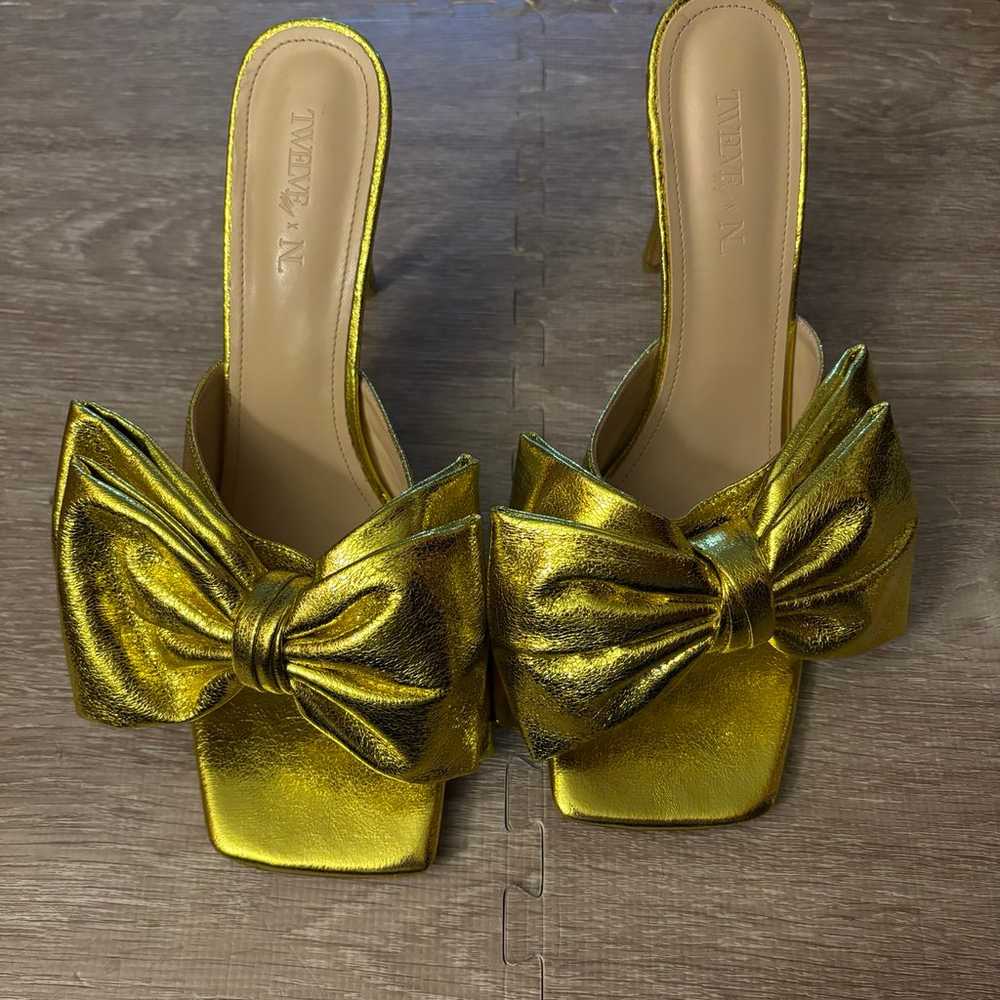 Nichole Lynel Girlfriend Bow Stiletto Heels Size … - image 1