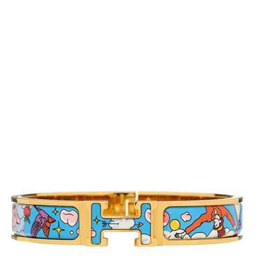 HERMES Enamel Printed Dans Les Nuages Narrow Clic 