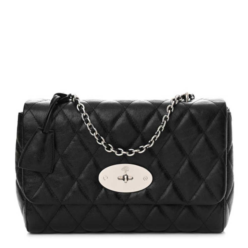 MULBERRY Shiny Buffalo Medium Lily Flap Black - image 1