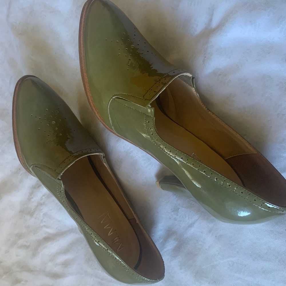 Mi/ Mai green leather high heel shoes size 41 Eu - image 10