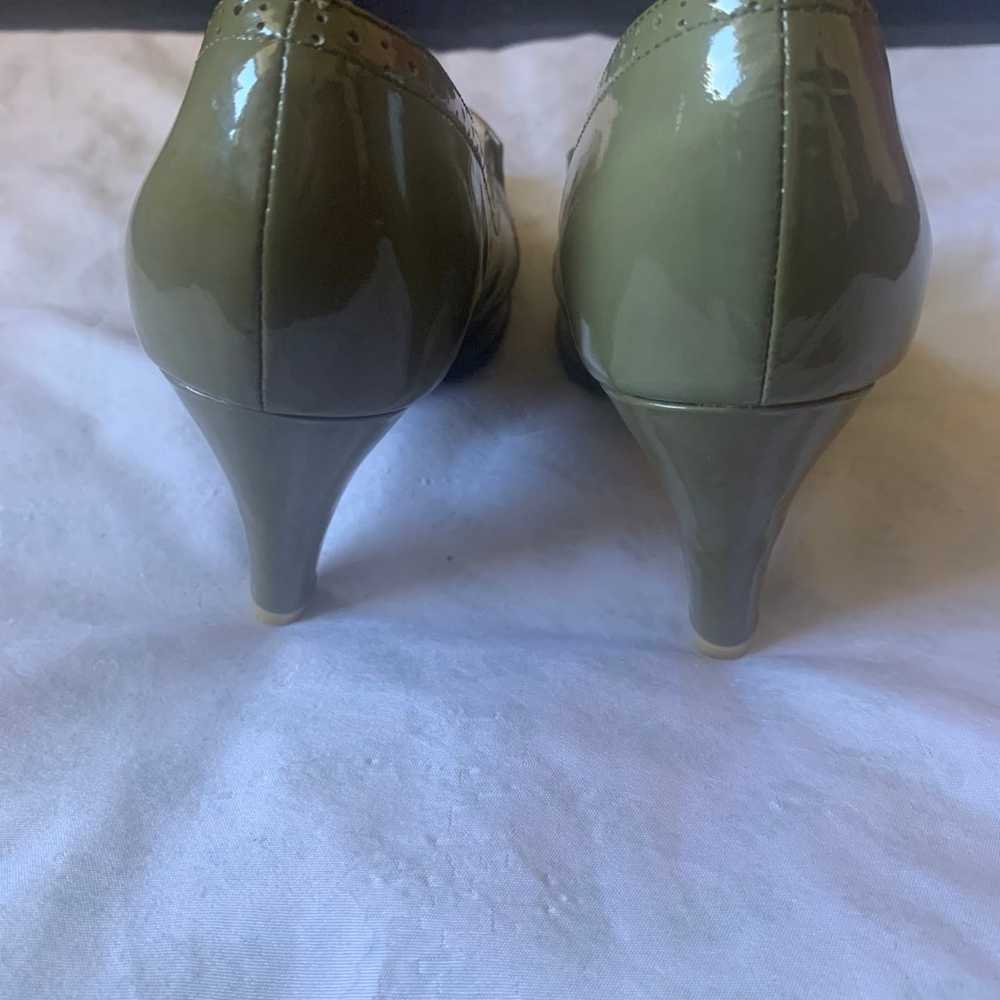 Mi/ Mai green leather high heel shoes size 41 Eu - image 3