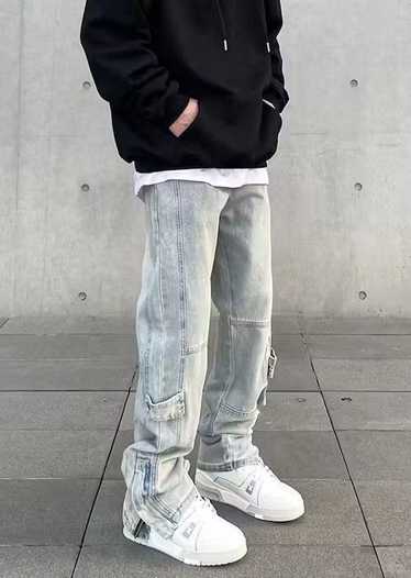 Distressed Denim × Japanese Brand × Streetwear Cas