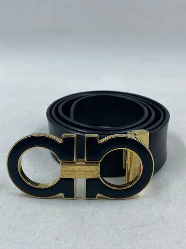 Authentic Salvatore Ferragamo Black Leather Belt