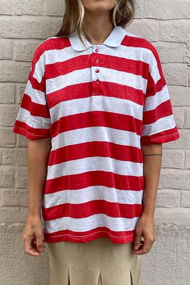 Vintage 1980s Deadstock Stripe Polo