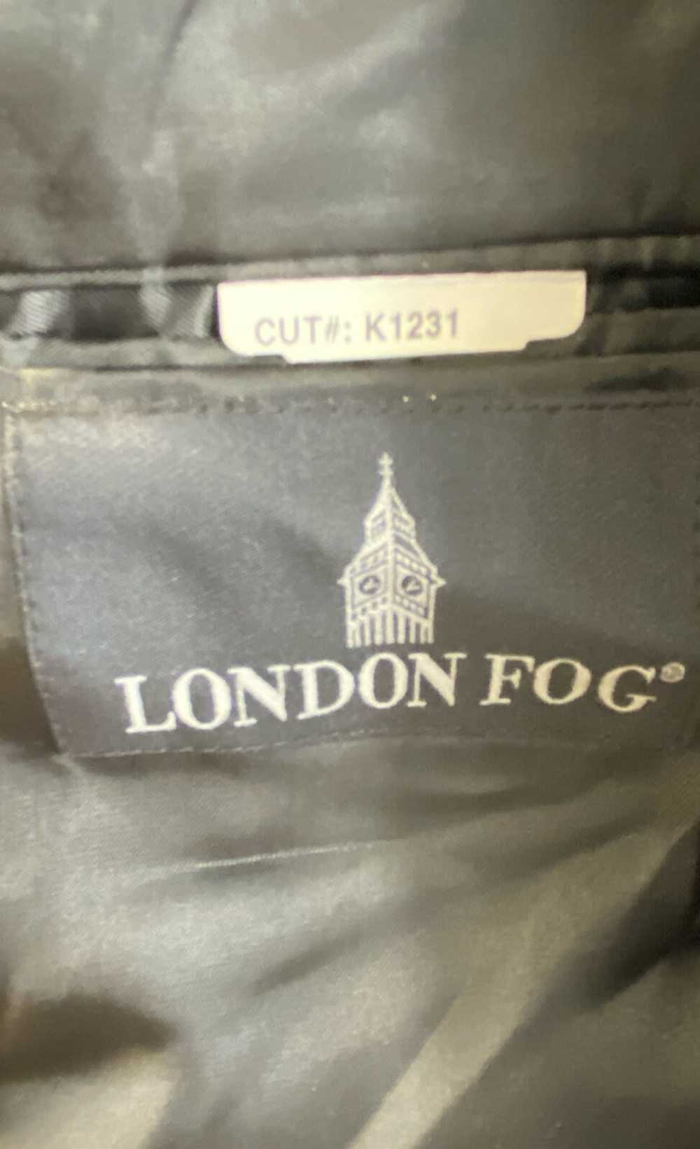 London Fog Mens Black Long Sleeve Pockets Double-… - image 5