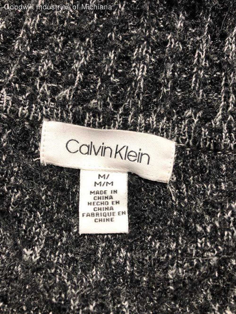 Women's Calvin Klein Heather Black Sweater Size M - image 3