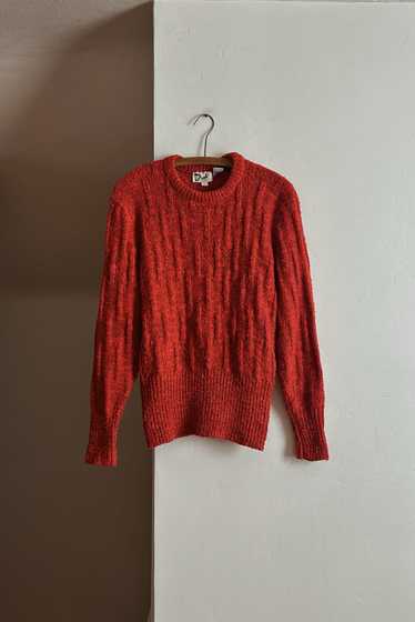 1980's SPECKLED CHERRY KNIT JUMPER - image 1