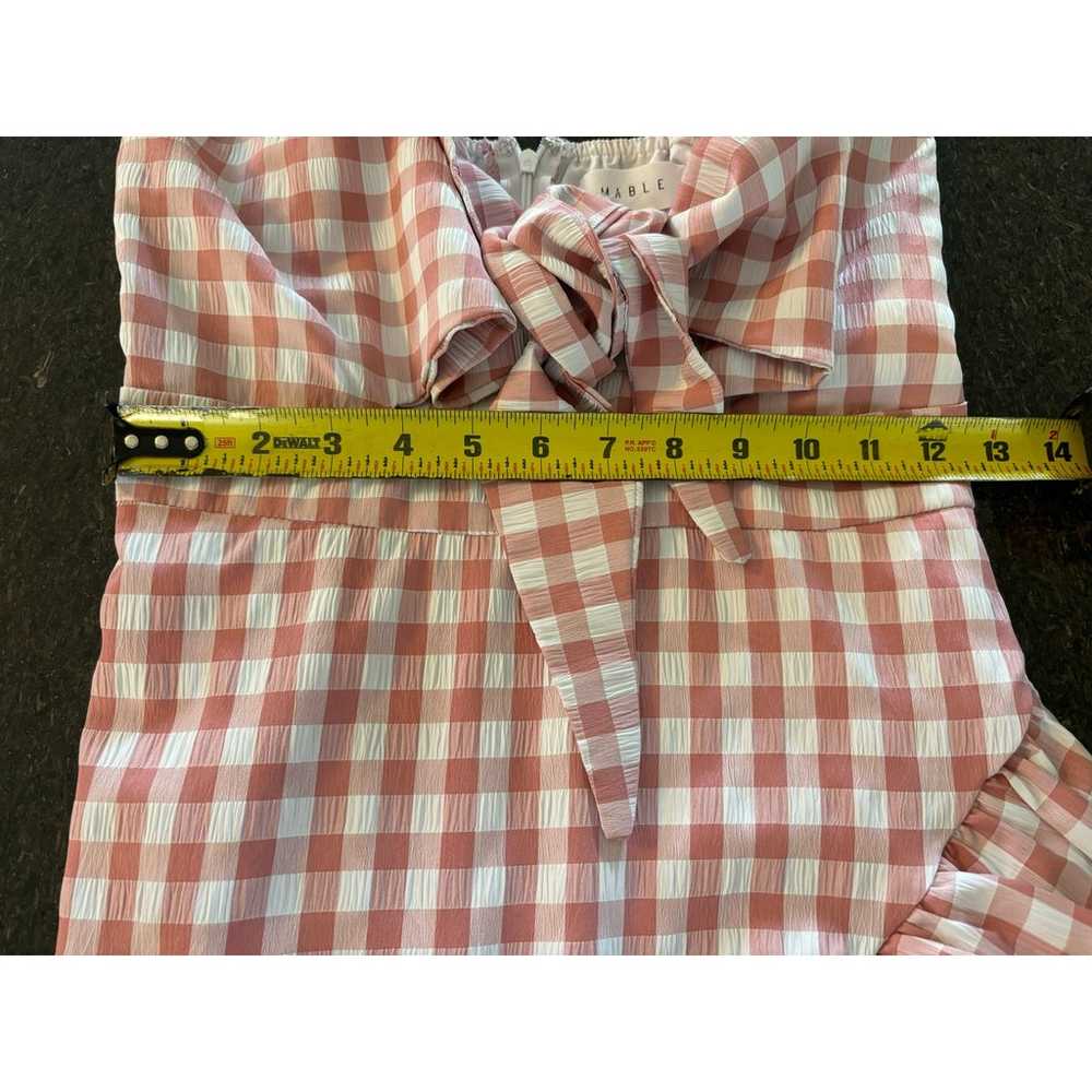 MABLE IYLA Mini Pink Gingham Dress Size Small - image 5