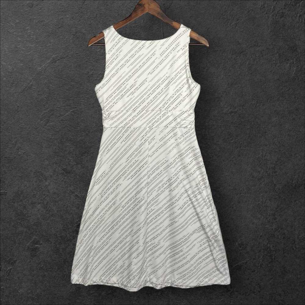 Eddie Bauer A Line Dress Women Size S White Print… - image 3