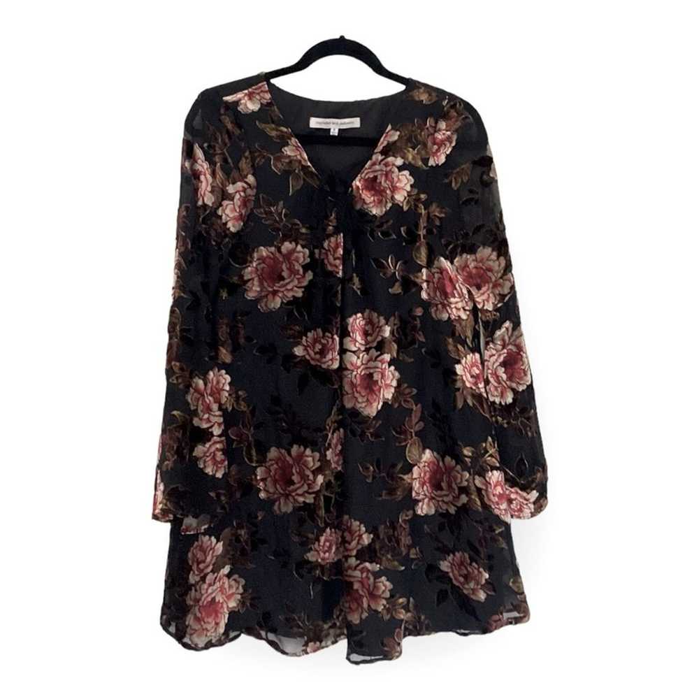 Cupcakes And Cashmere Valda Black Floral Velvet B… - image 3