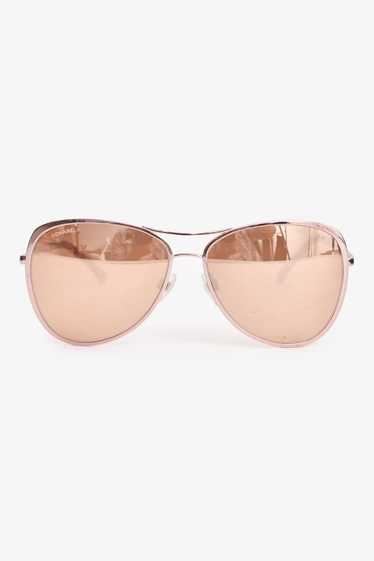 Pre-Loved Chanel™ Rose Gold Mirrored Aviator Sungl