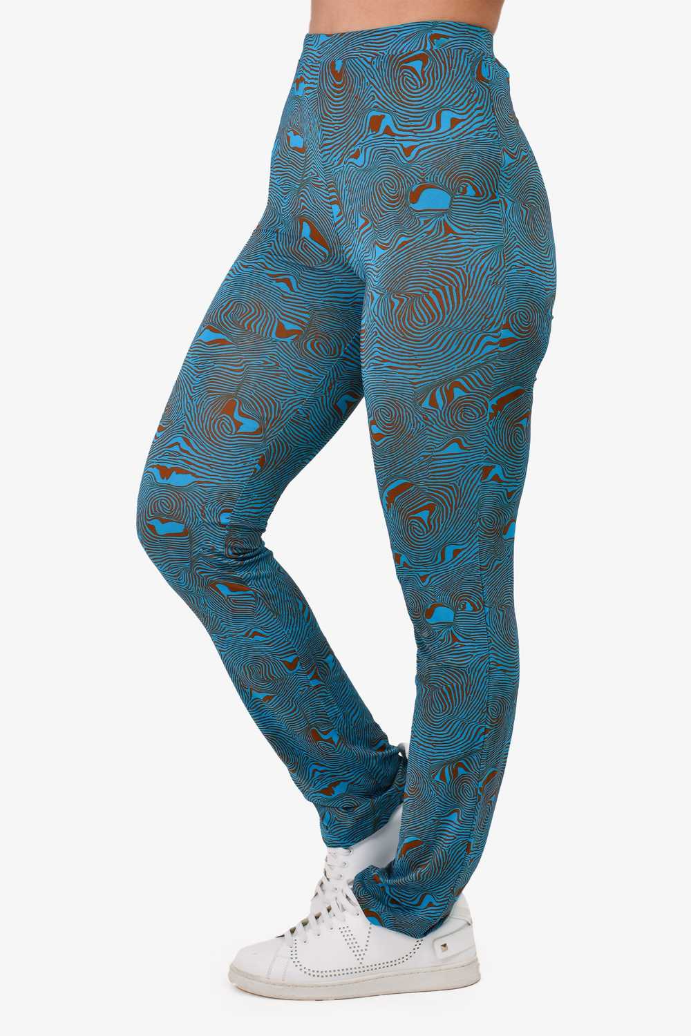 Paloma Wool Blue Zebra Printed Leggings Size M - image 2