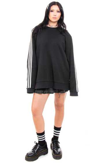 Vintage Y2K Black & White Adidas Sweater - OSFM - image 1