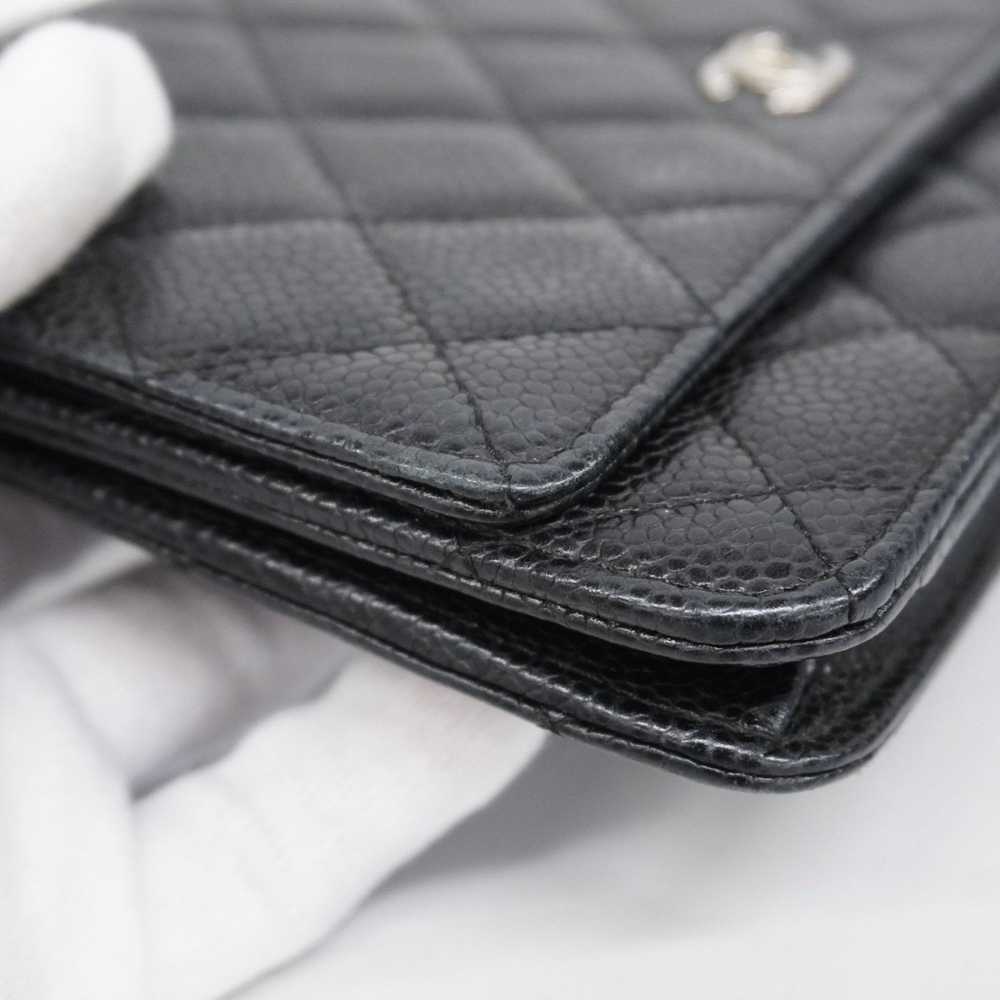 Chanel Chanel Shoulder Wallet Matelasse Caviar Sk… - image 12