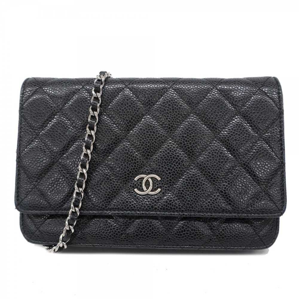 Chanel Chanel Shoulder Wallet Matelasse Caviar Sk… - image 1