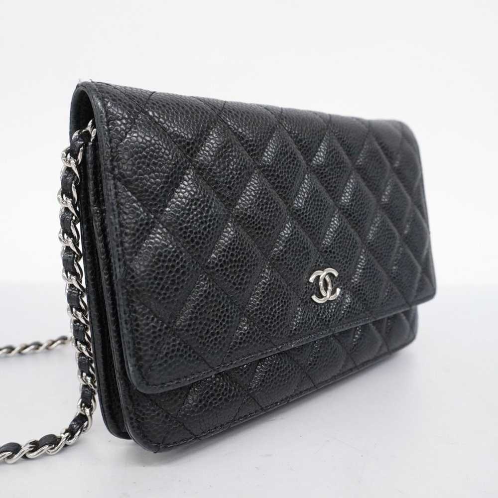 Chanel Chanel Shoulder Wallet Matelasse Caviar Sk… - image 2