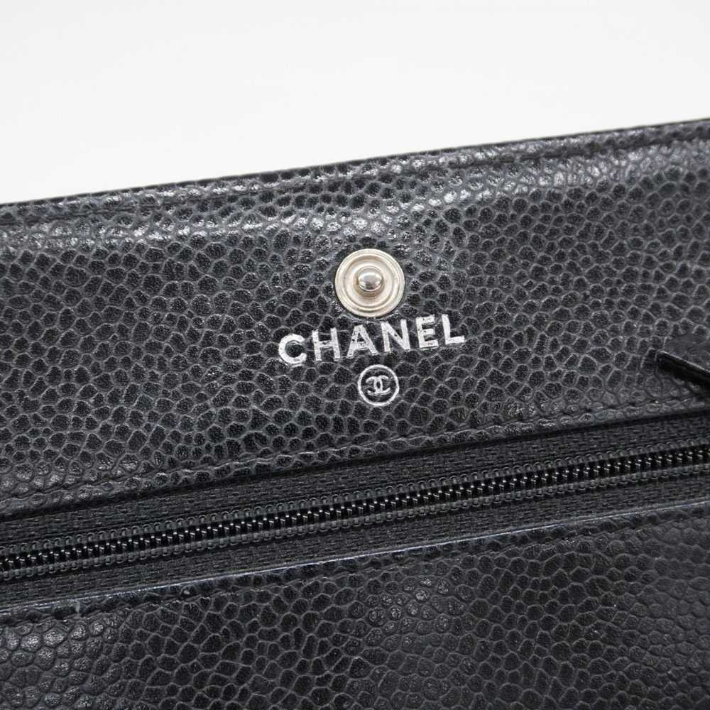 Chanel Chanel Shoulder Wallet Matelasse Caviar Sk… - image 5