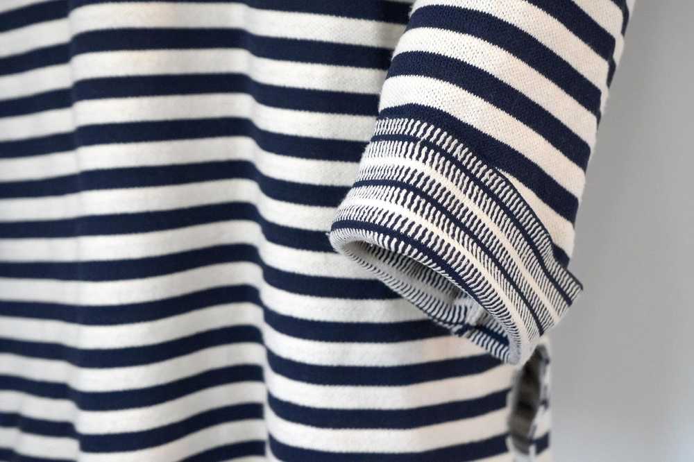 Celine Cream & Navy Striped Sweater sz L - image 8