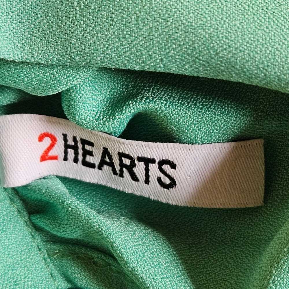 2 Hearts Seafoam Green High Neck Sleeveless Blous… - image 5