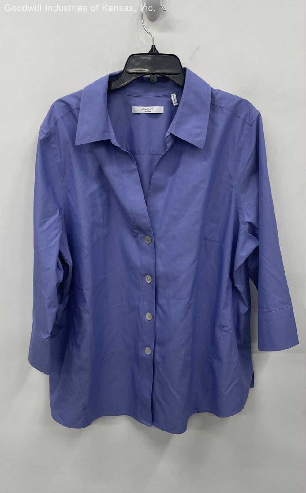 Foxcroft Purple Long Sleeve - Size 20 - image 1