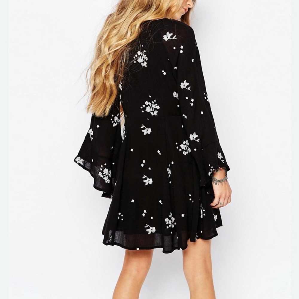 Free People Jasmin Embroidered Romper Size S - image 1