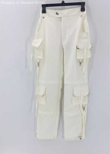 Manier De Voir Women's White Cargo Pants Size 8 W/