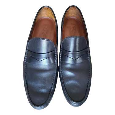 A. Testoni Leather flats