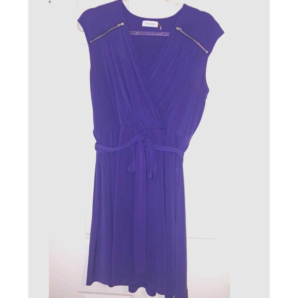 Calvin Klein Zipper Wrap Dress sz. 10 - image 1